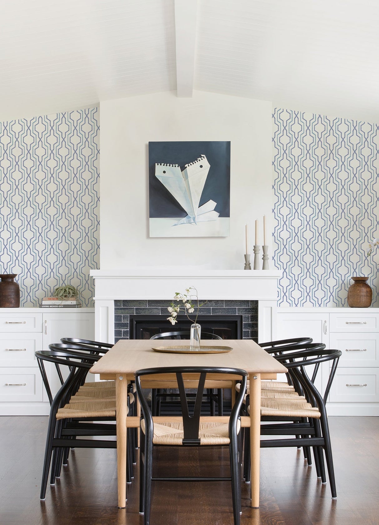 A-Street Prints 2973-90601 Rion Blue Trellis Wallpaper