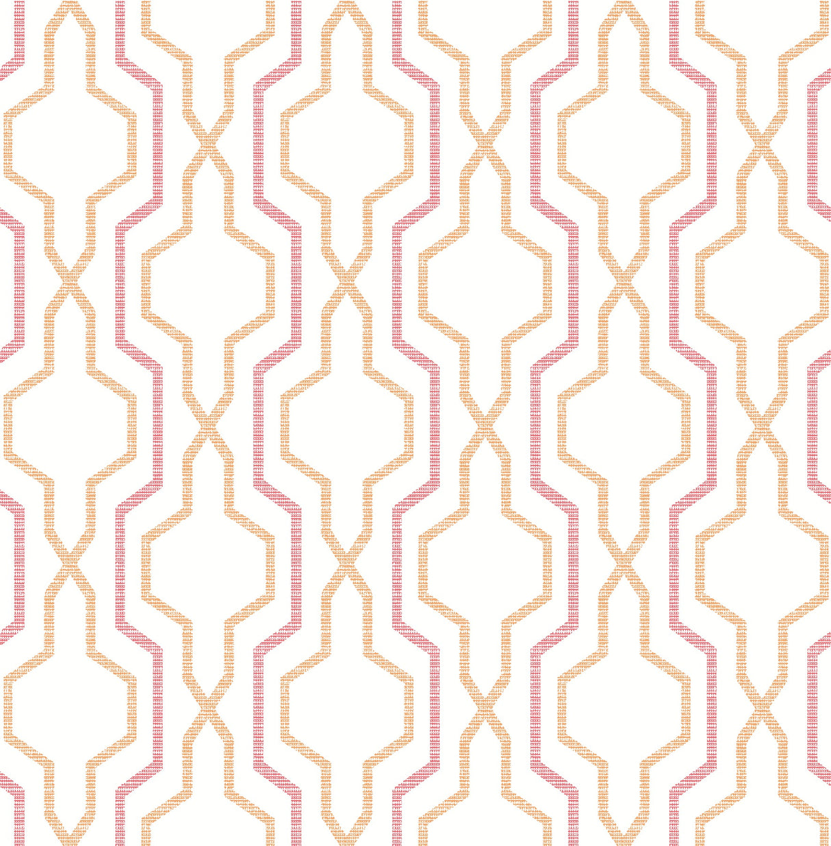 A-Street Prints 2973-90603 Rion Orange Trellis Wallpaper
