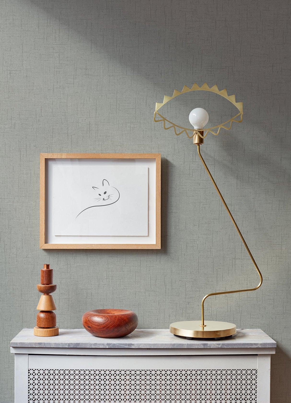 A-Street Prints 2973-90915 Bentley Grey Faux Linen Wallpaper