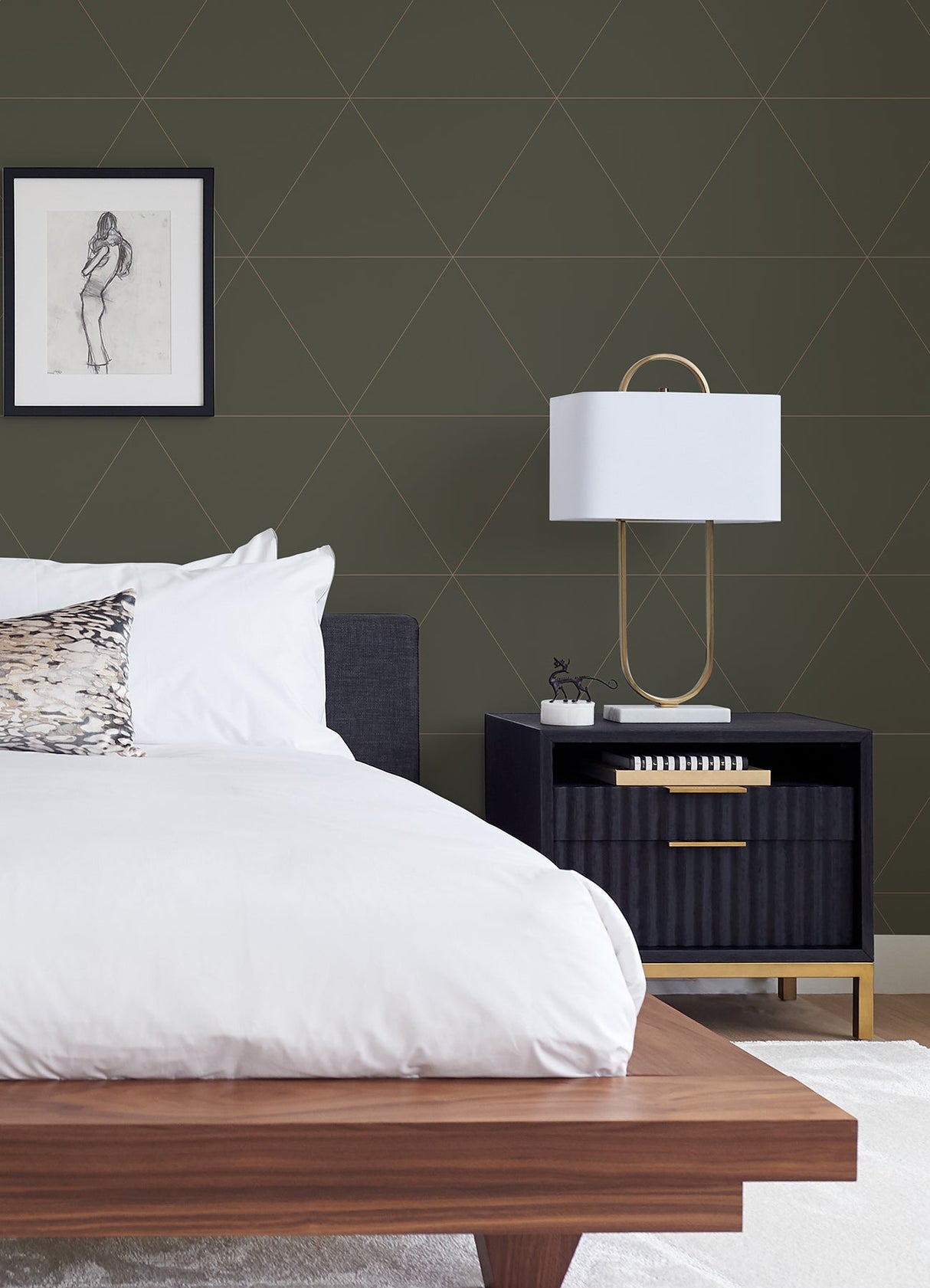 A-Street Prints 2973-91002 Twilight Grey Geometric Wallpaper