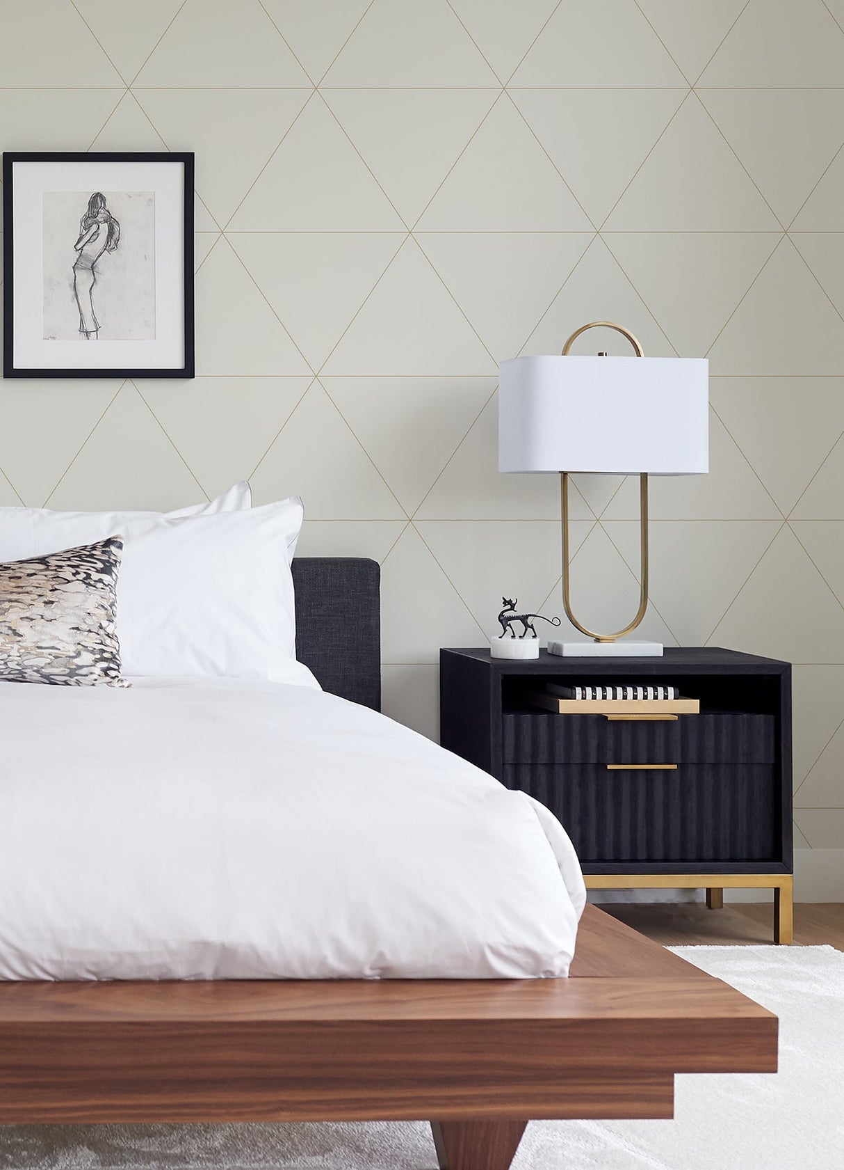 A-Street Prints 2973-91019 Twilight Bone Geometric Wallpaper