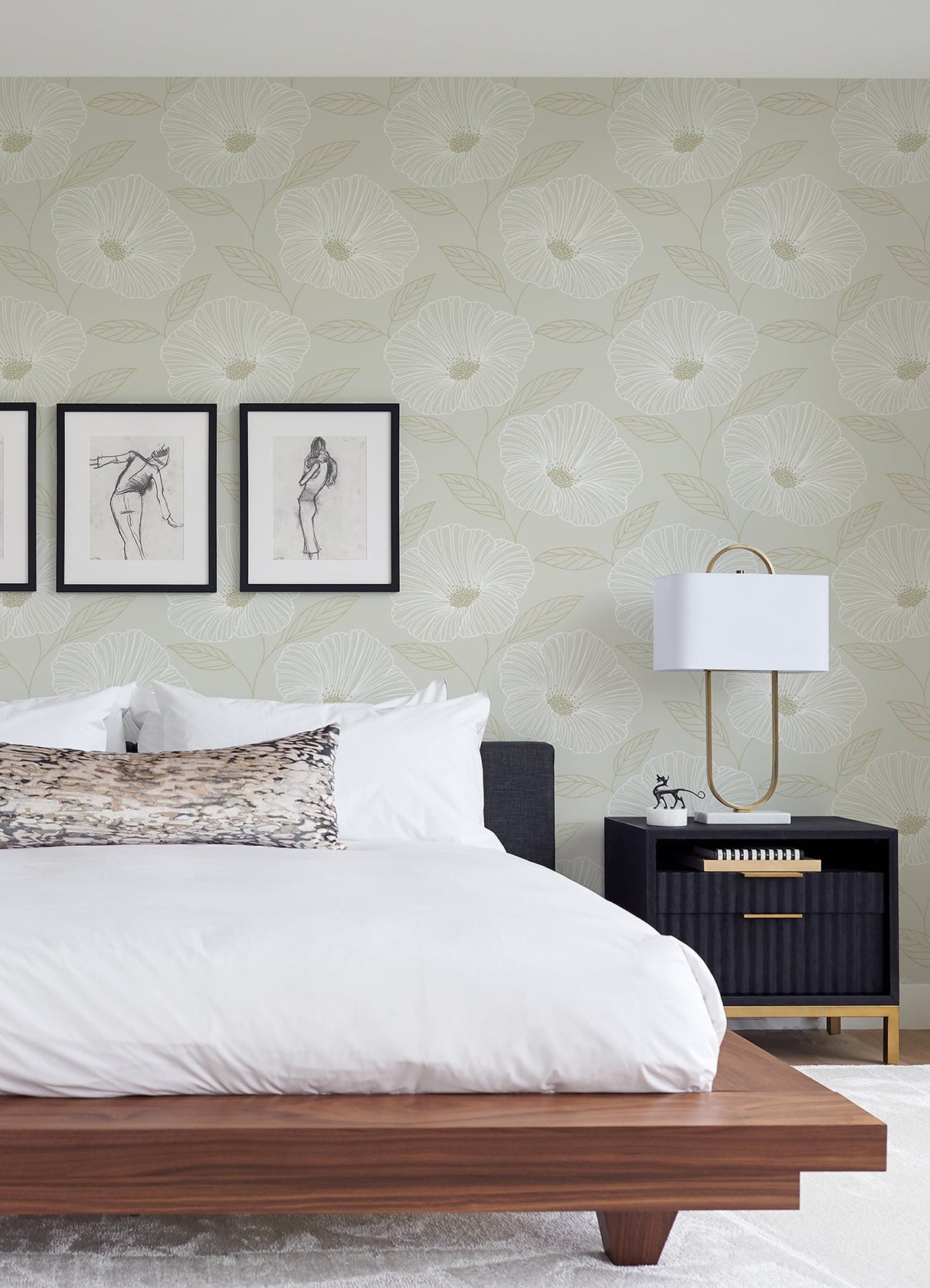 A-Street Prints 2973-91131 Mythic Dove Floral Wallpaper