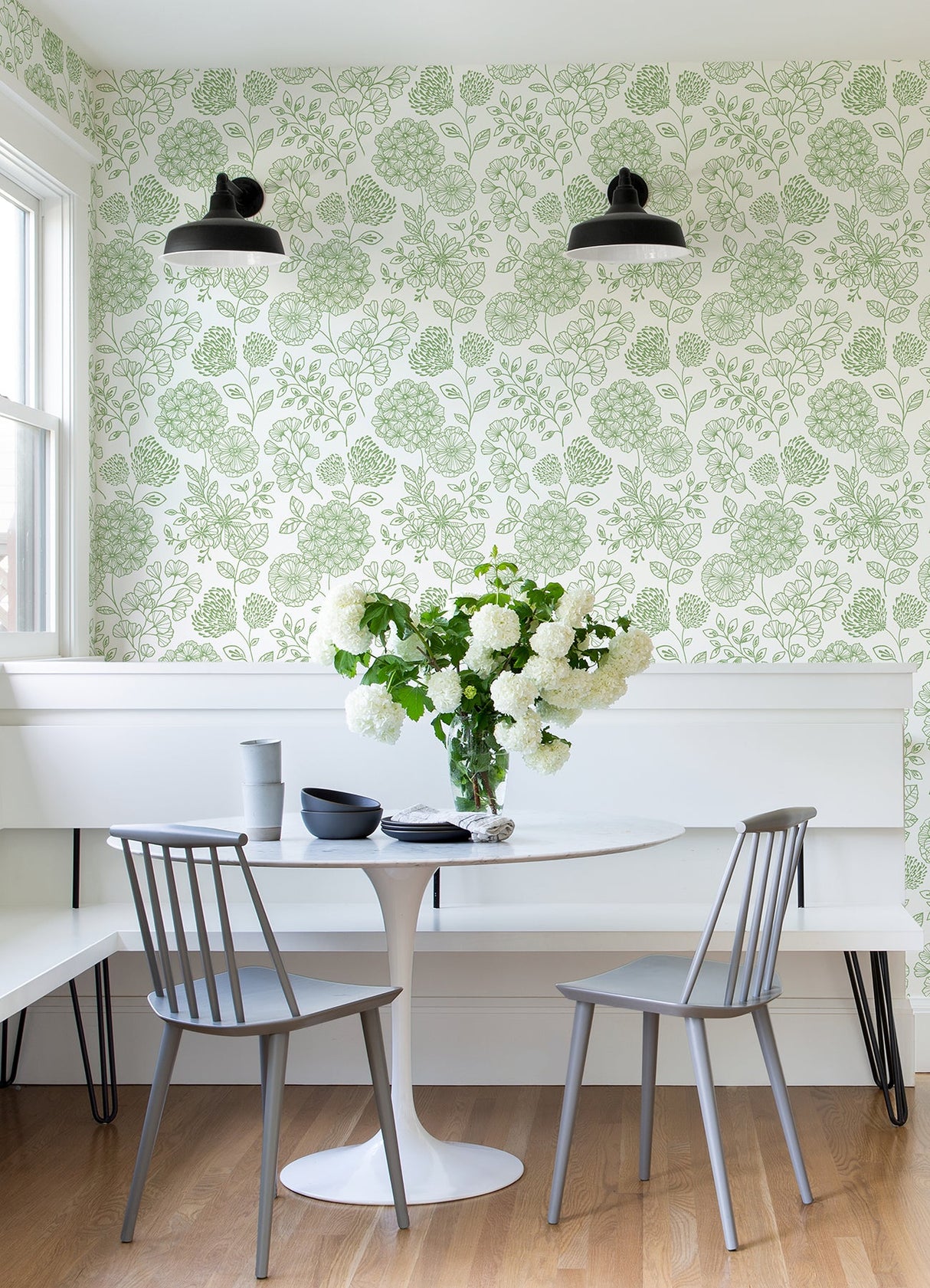A-Street Prints 2975-26204 Ada Green Floral Wallpaper