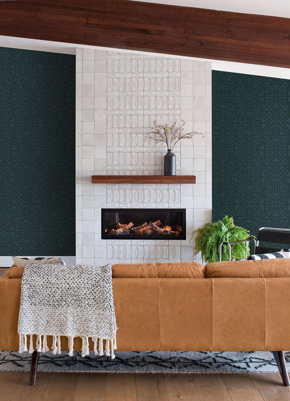 A-Street Prints 2975-26228 Kachel Teal Geometric Wallpaper