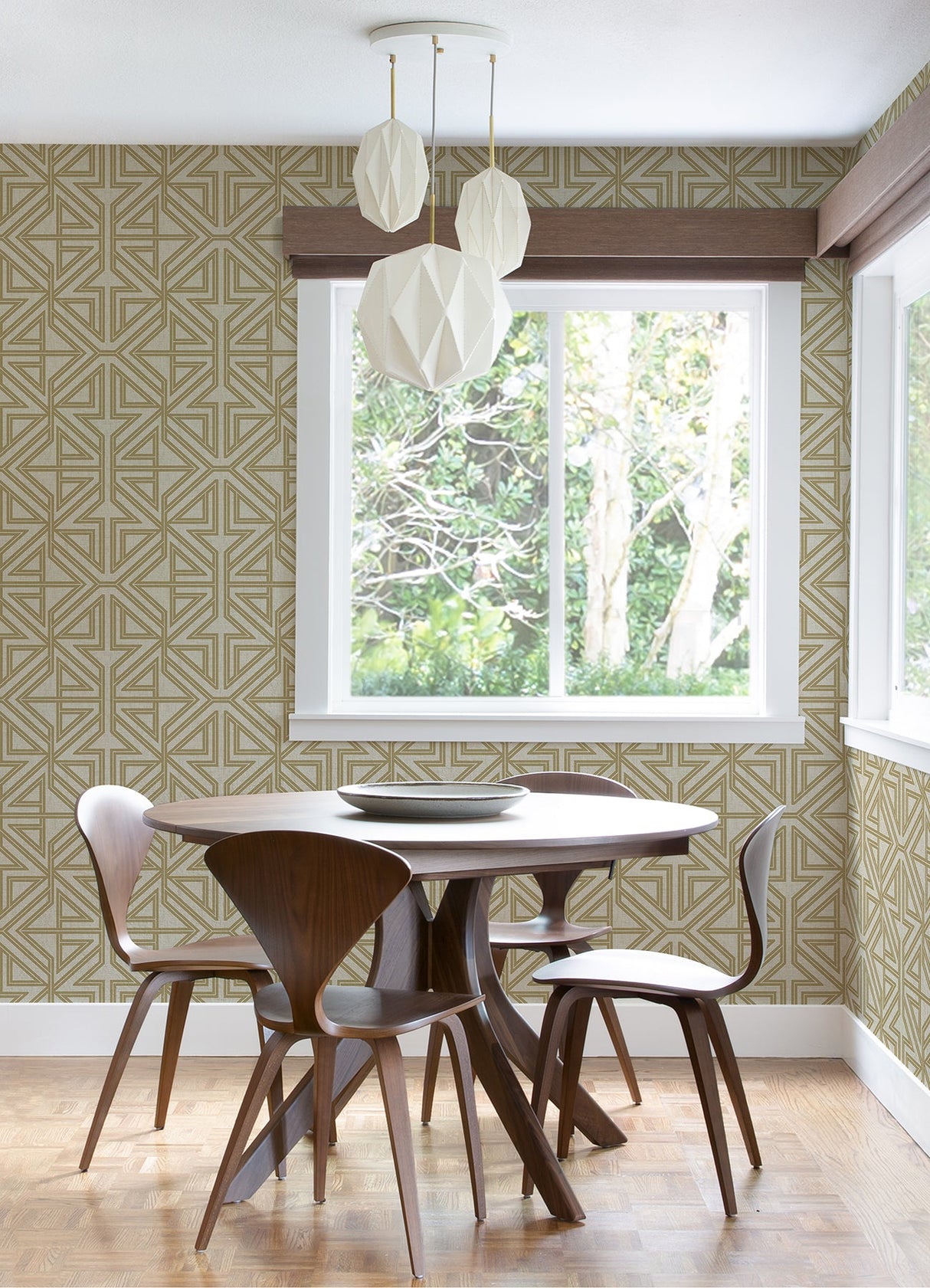 A-Street Prints 2975-26229 Kachel Gold Geometric Wallpaper