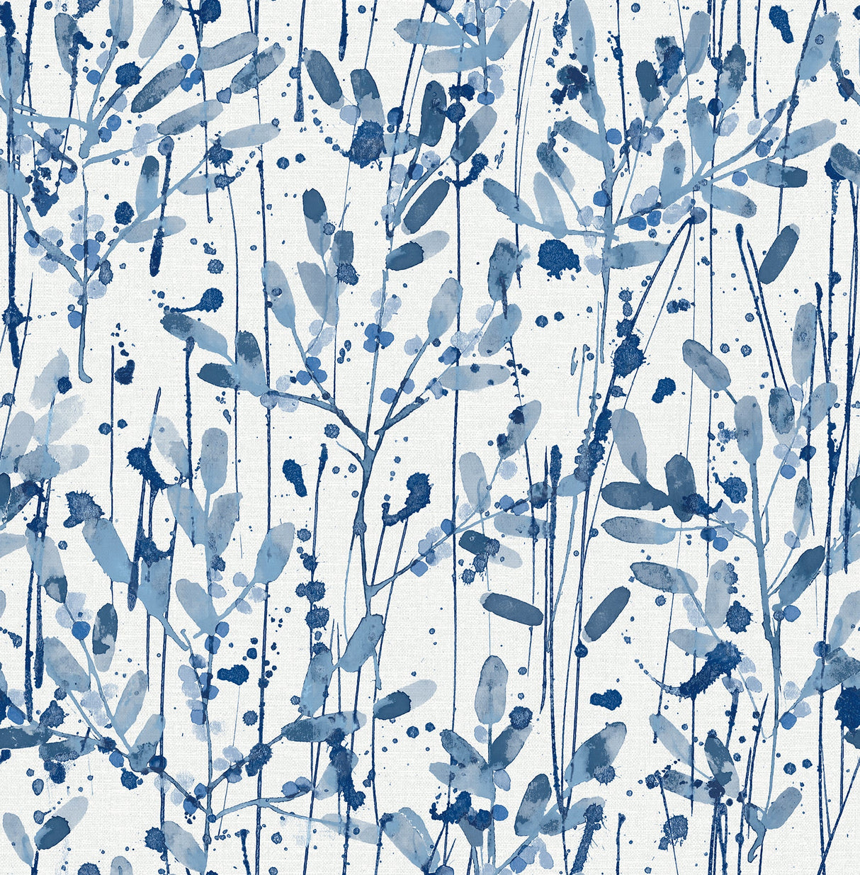 A-Street Prints 2975-26237 Leandra Indigo Floral Trail Wallpaper
