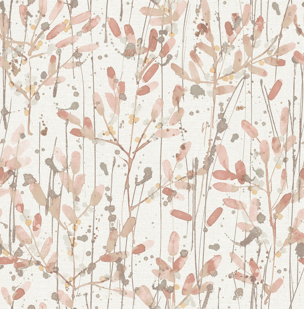 A-Street Prints 2975-26239 Leandra Coral Floral Trail Wallpaper
