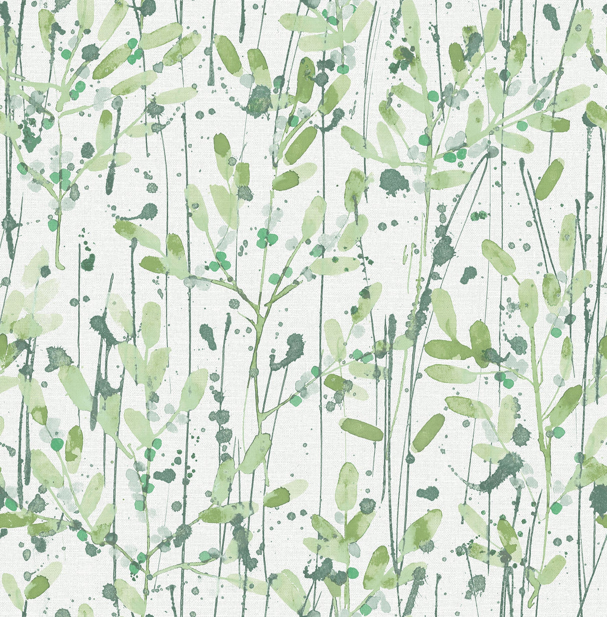 A-Street Prints 2975-26241 Leandra Green Floral Trail Wallpaper