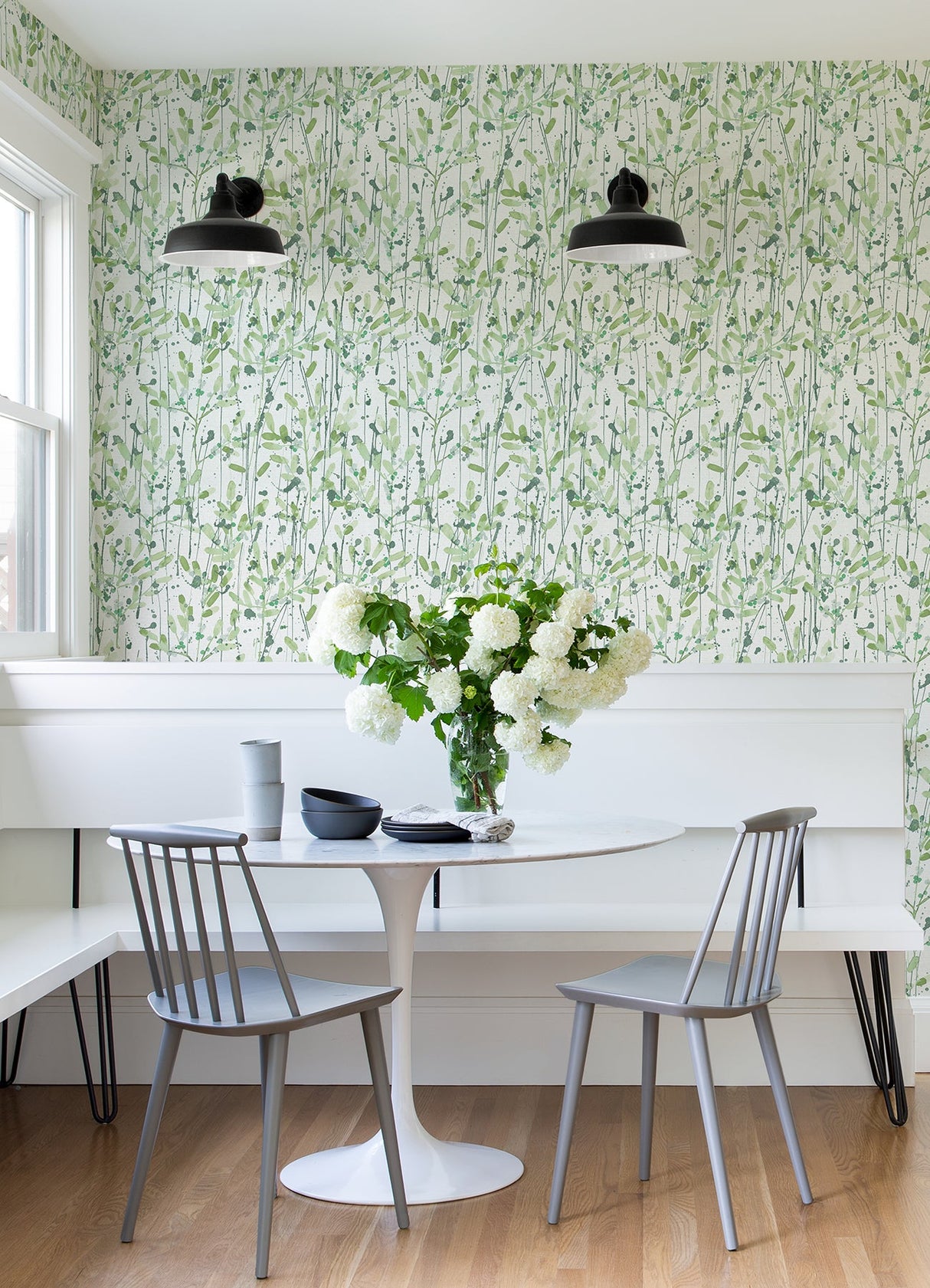 A-Street Prints 2975-26241 Leandra Green Floral Trail Wallpaper