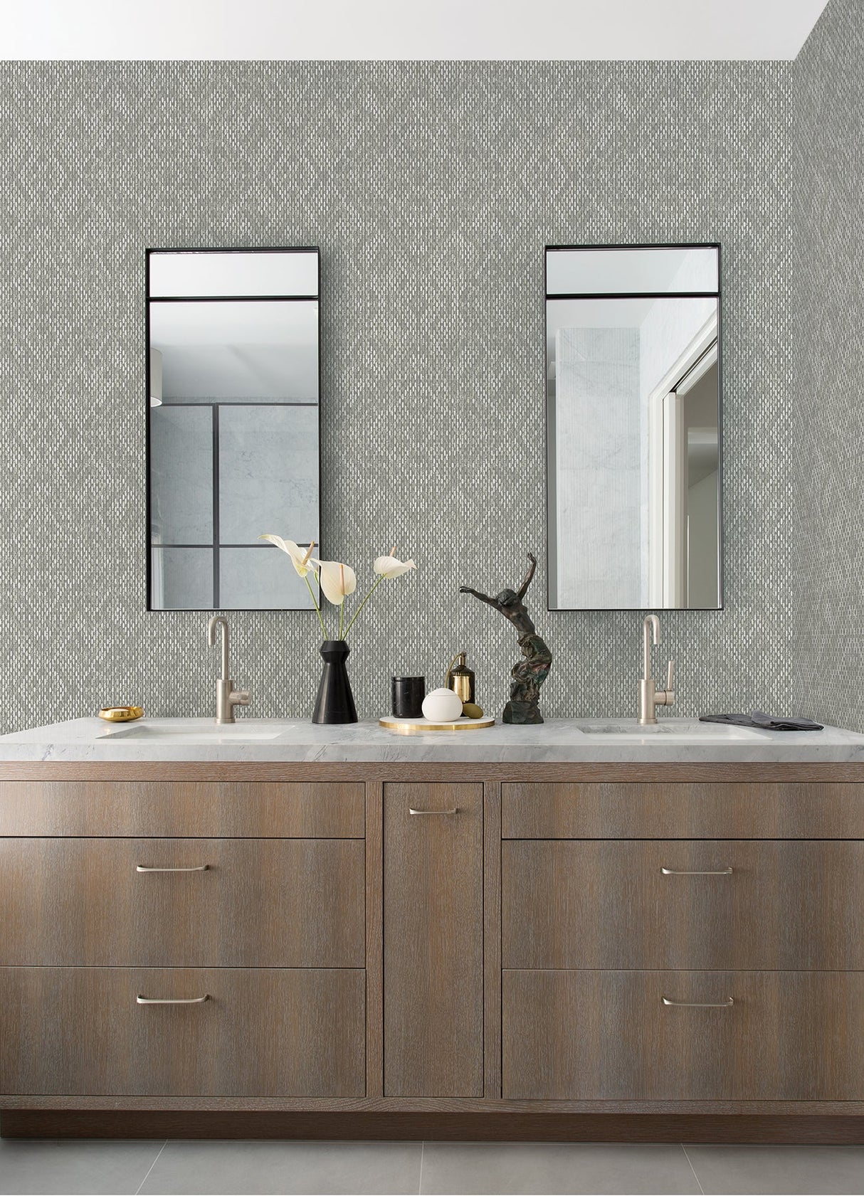A-Street Prints 2975-26247 Felix Grey Geometric Wallpaper