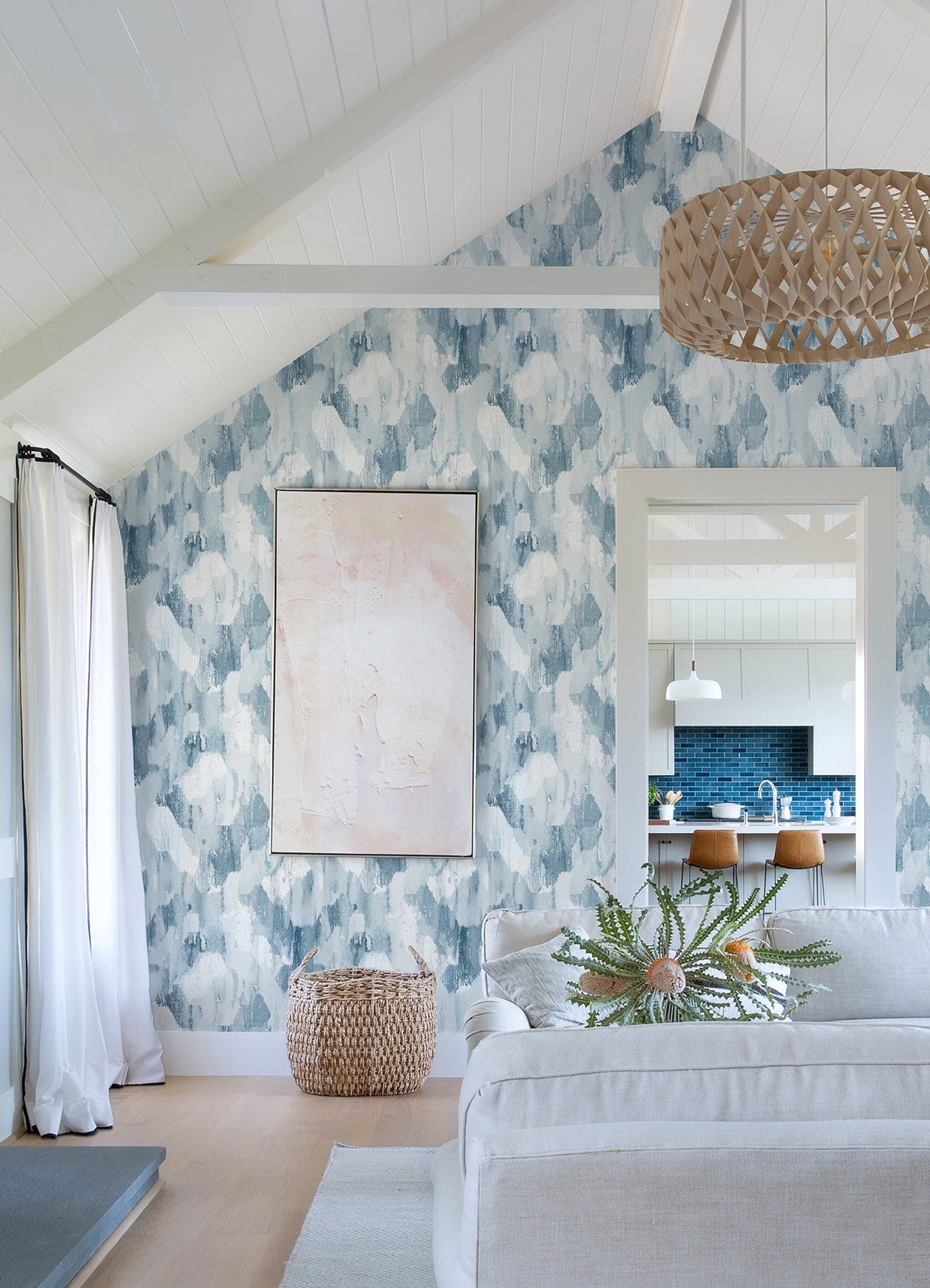 A-Street Prints 2975-26261 Mahi Blue Abstract Wallpaper