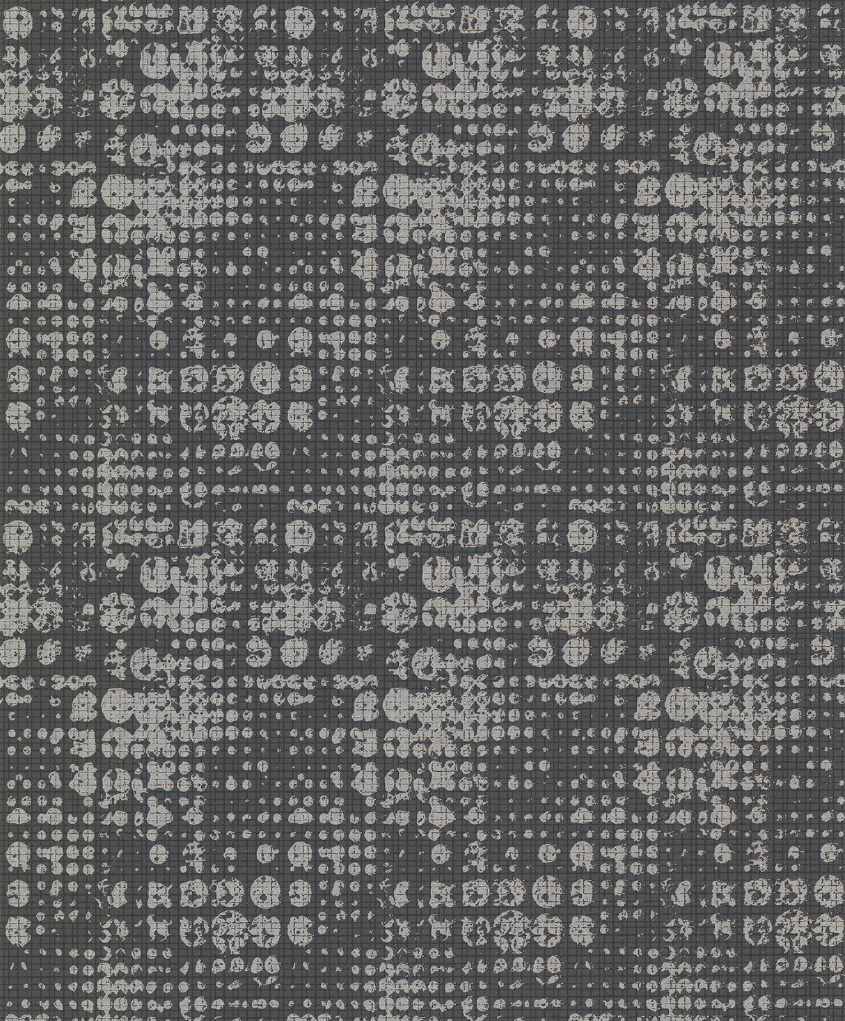 A-Street Prints 2976-86409 Celeste Silver Circle Grid Wallpaper