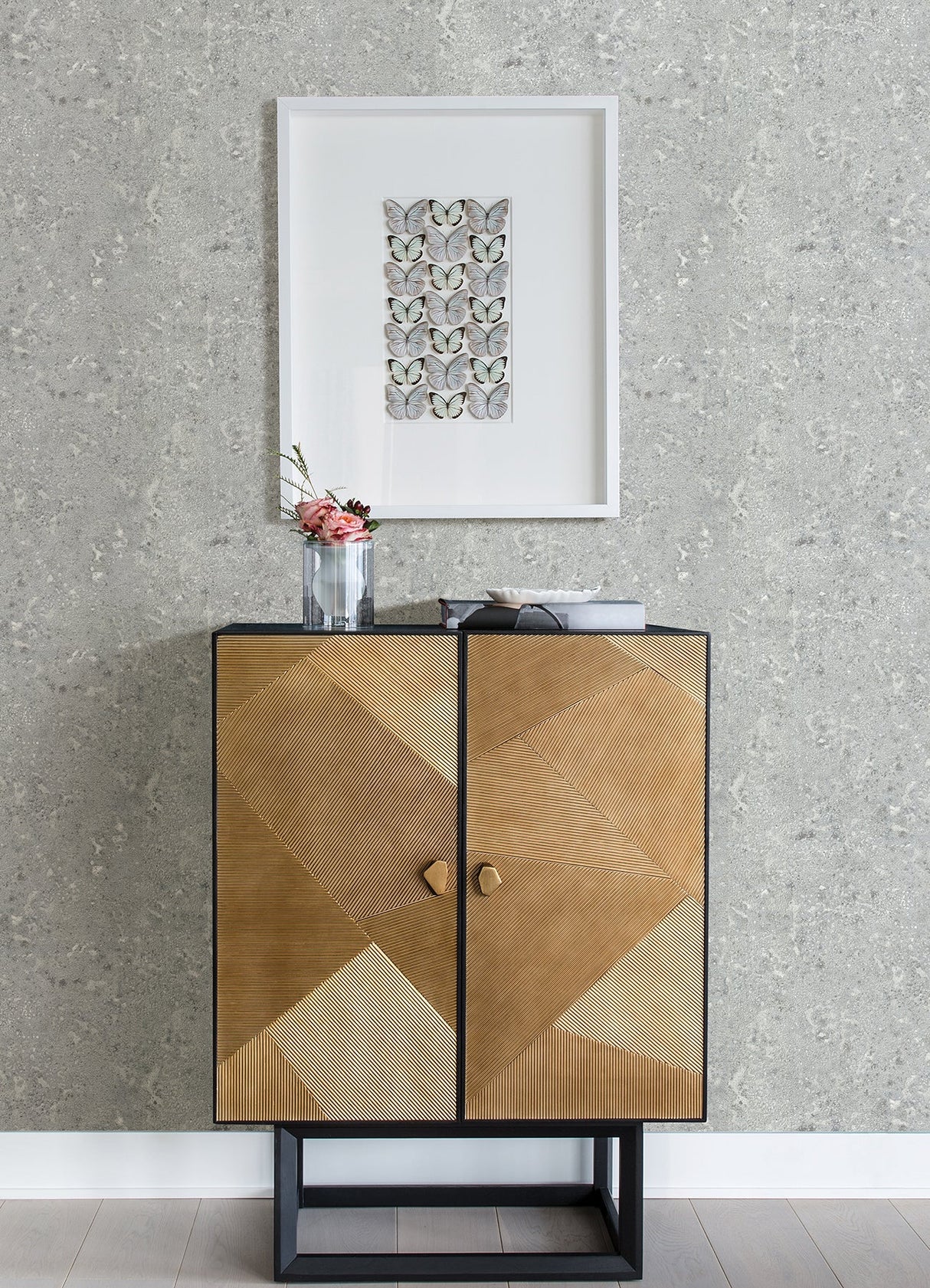 A-Street Prints 2976-86472 Kulta Silver Cement Wallpaper