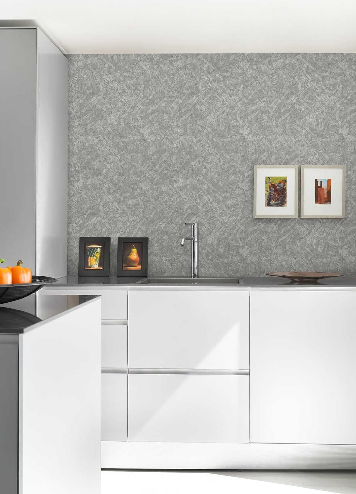 A-Street Prints 2976-86527 Asero Silver Distressed Wallpaper