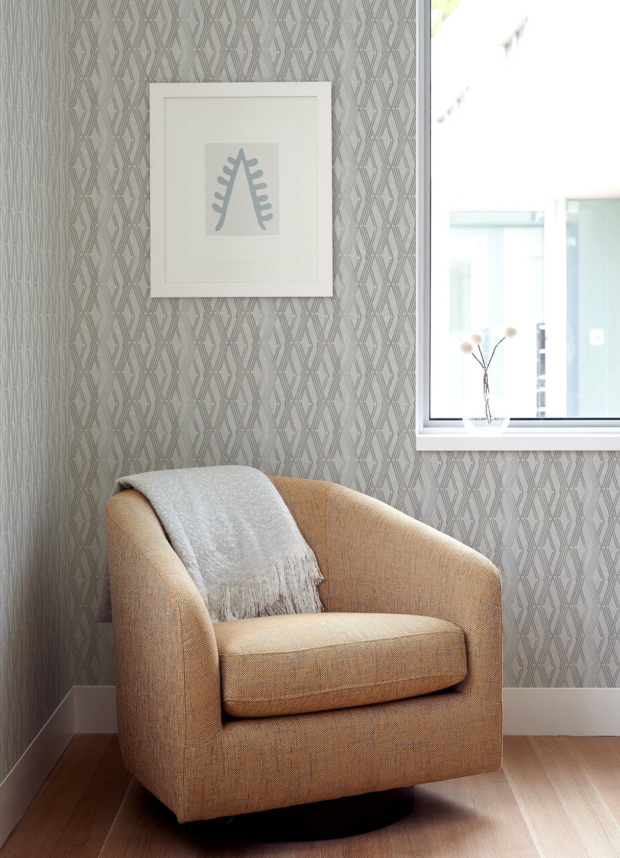 A-Street Prints 2976-86533 Ushas Taupe Diamond Wallpaper