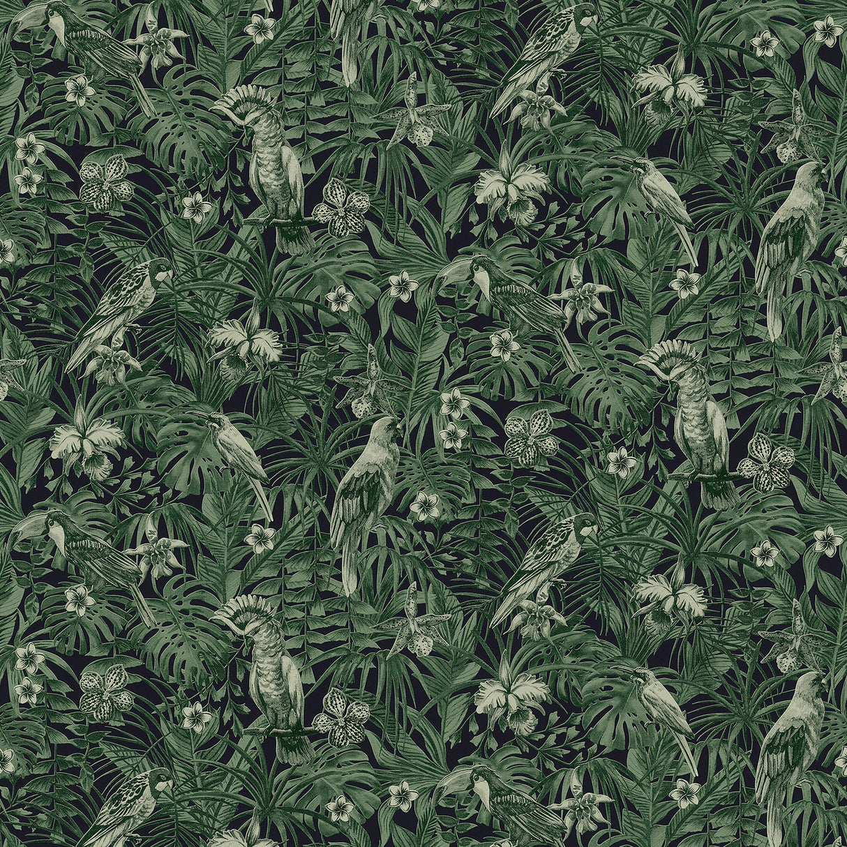 Advantage 2979-37210-1 Susila Green Tropical Wallpaper
