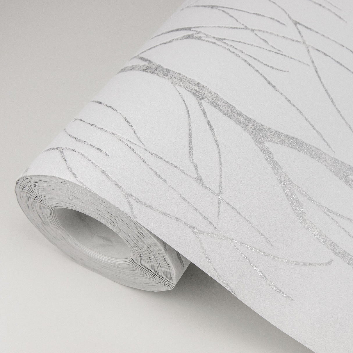 Advantage 2979-37260-2 Diani White Metallic Tree Wallpaper