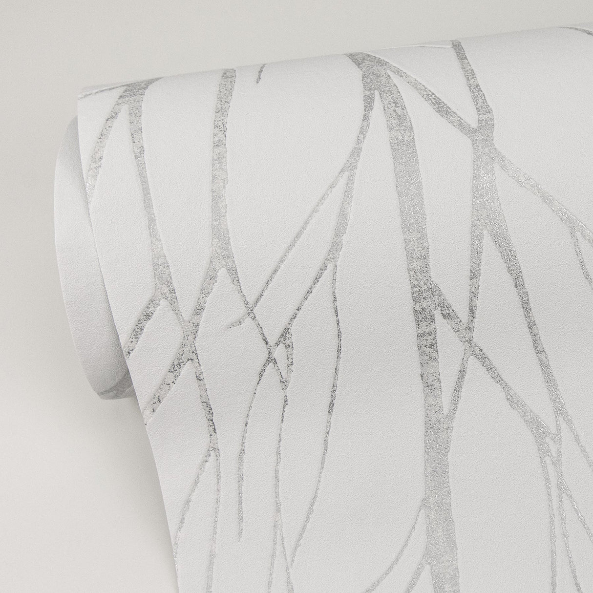 Advantage 2979-37260-2 Diani White Metallic Tree Wallpaper