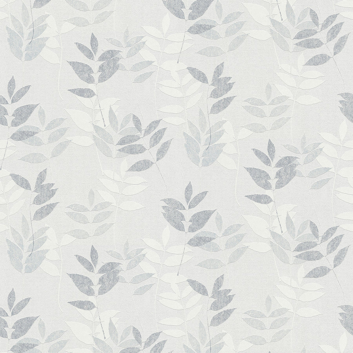 Advantage 2979-37261-4 Napali Light Grey Leaf Wallpaper