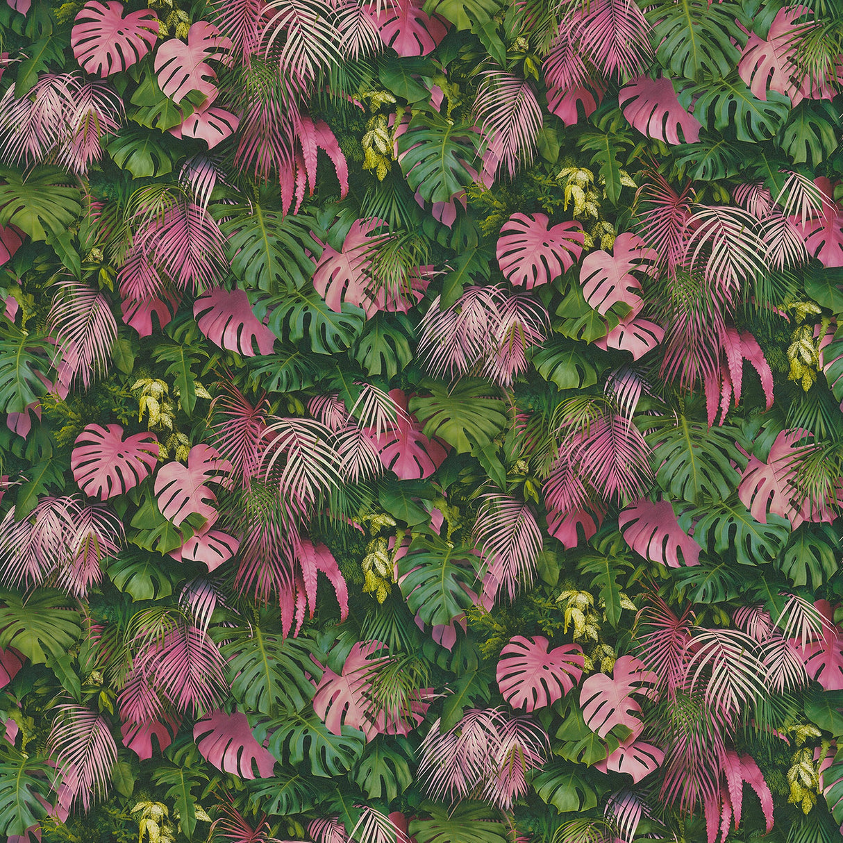 Advantage 2979-37280-1 Luana Pink Tropical Forest Wallpaper