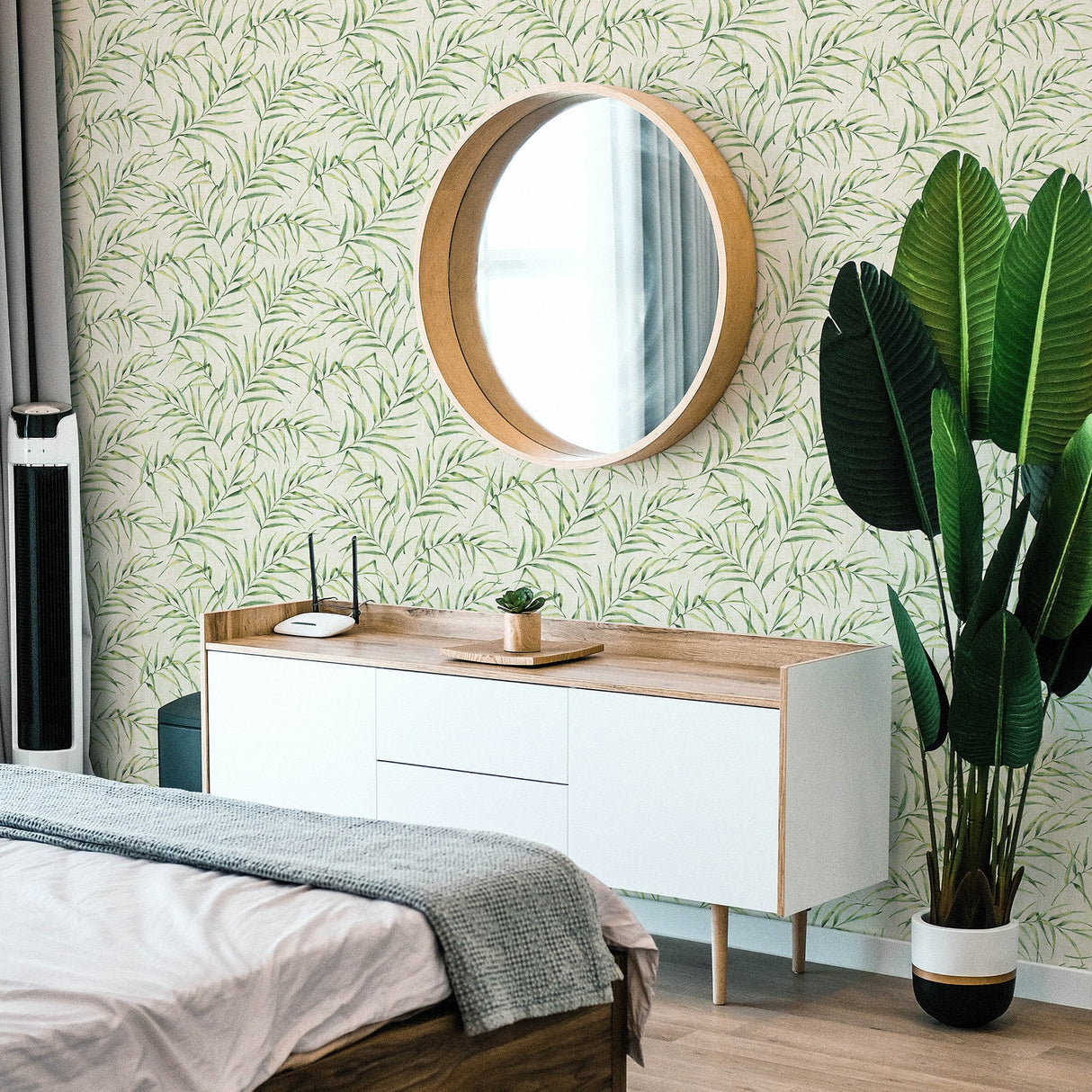 Advantage 2979-37335-3 Lani Green Fronds Wallpaper