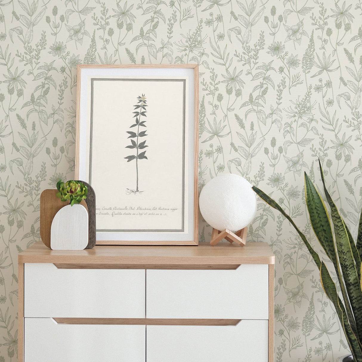 Advantage 2979-37363-5 Nami Olive Floral Wallpaper