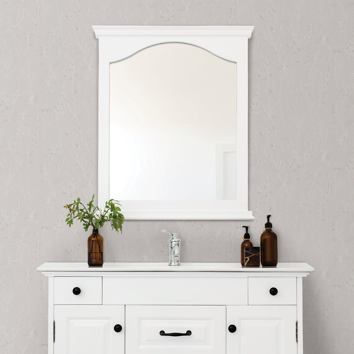 Advantage 2979-37363-6 Nami Light Grey Floral Wallpaper