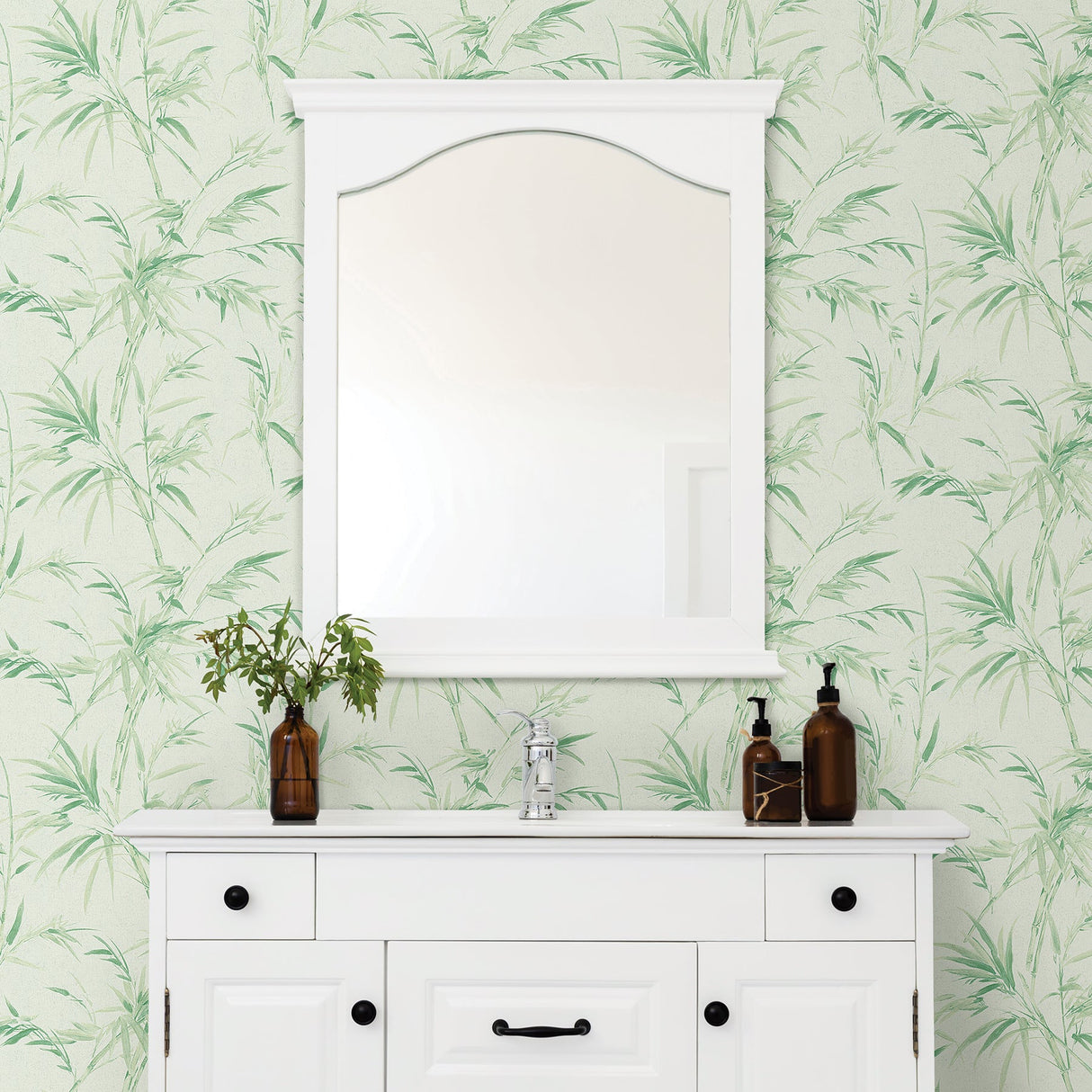 Advantage 2979-37376-4 Hali Light Green Fronds Wallpaper