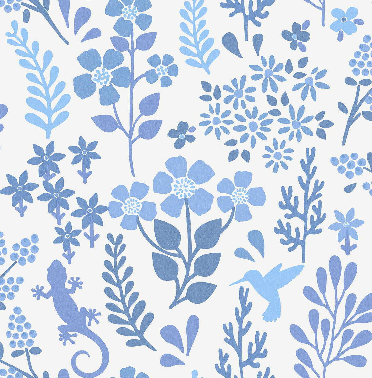 Advantage 2980-26171 Karina Blue Meadow Wallpaper