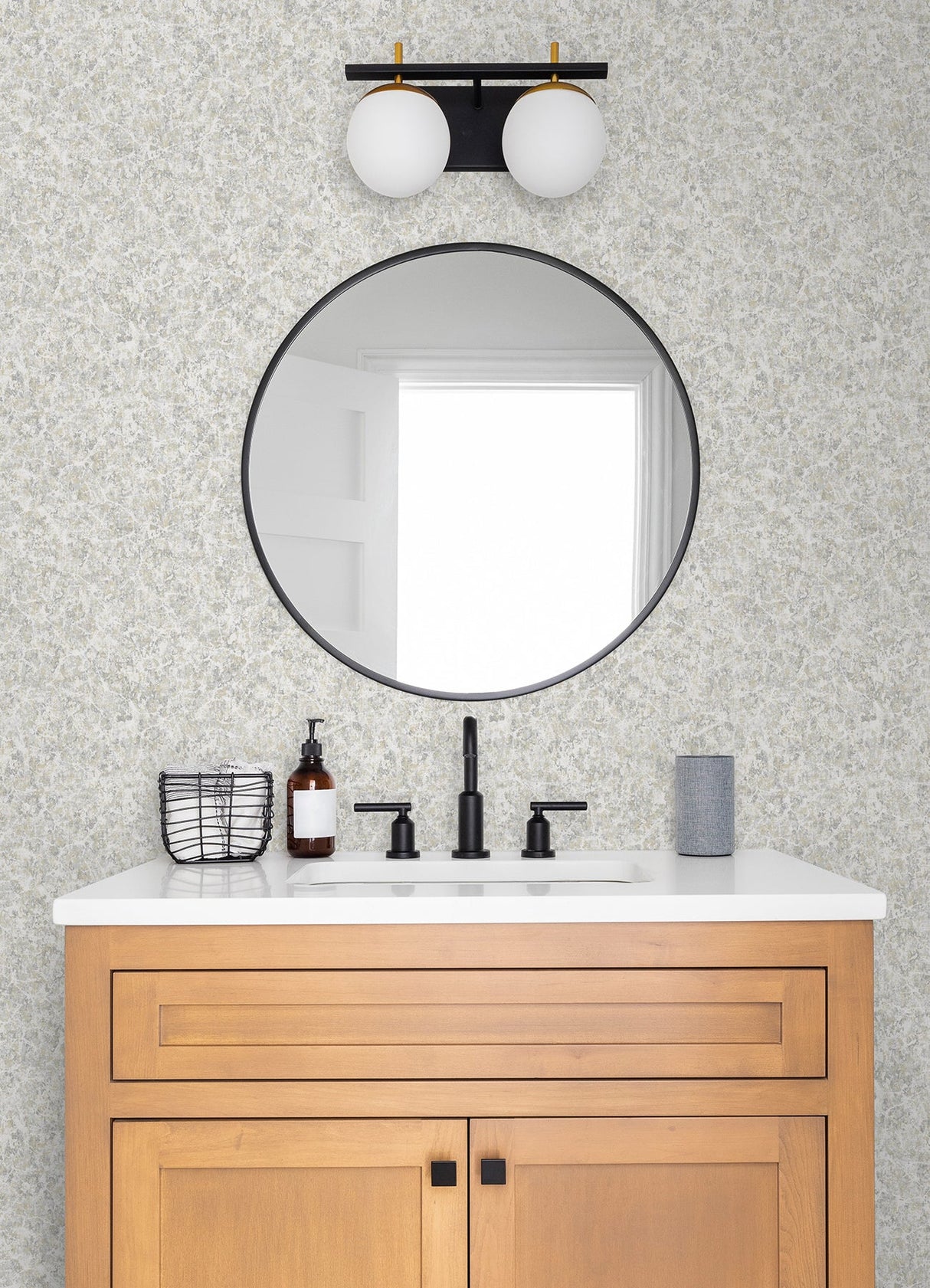 Advantage 2980-26177 Hepworth Light Grey Texture Wallpaper