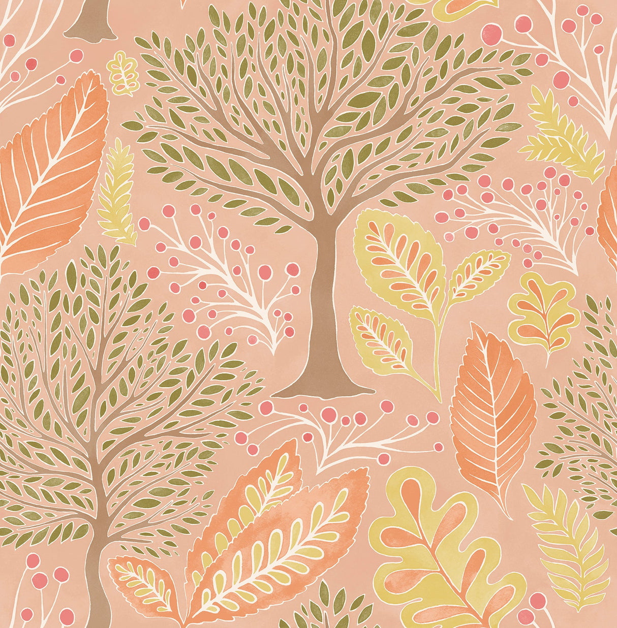 Advantage 2980-26185 Kiah Blush Forest Wallpaper