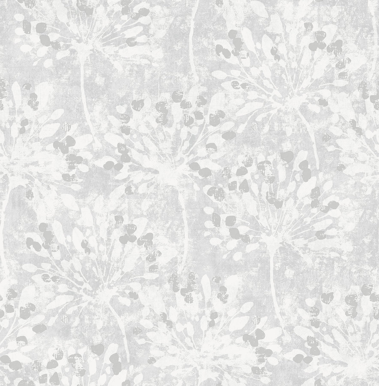 Advantage 2980-26190 Dori Light Grey Painterly Floral Wallpaper
