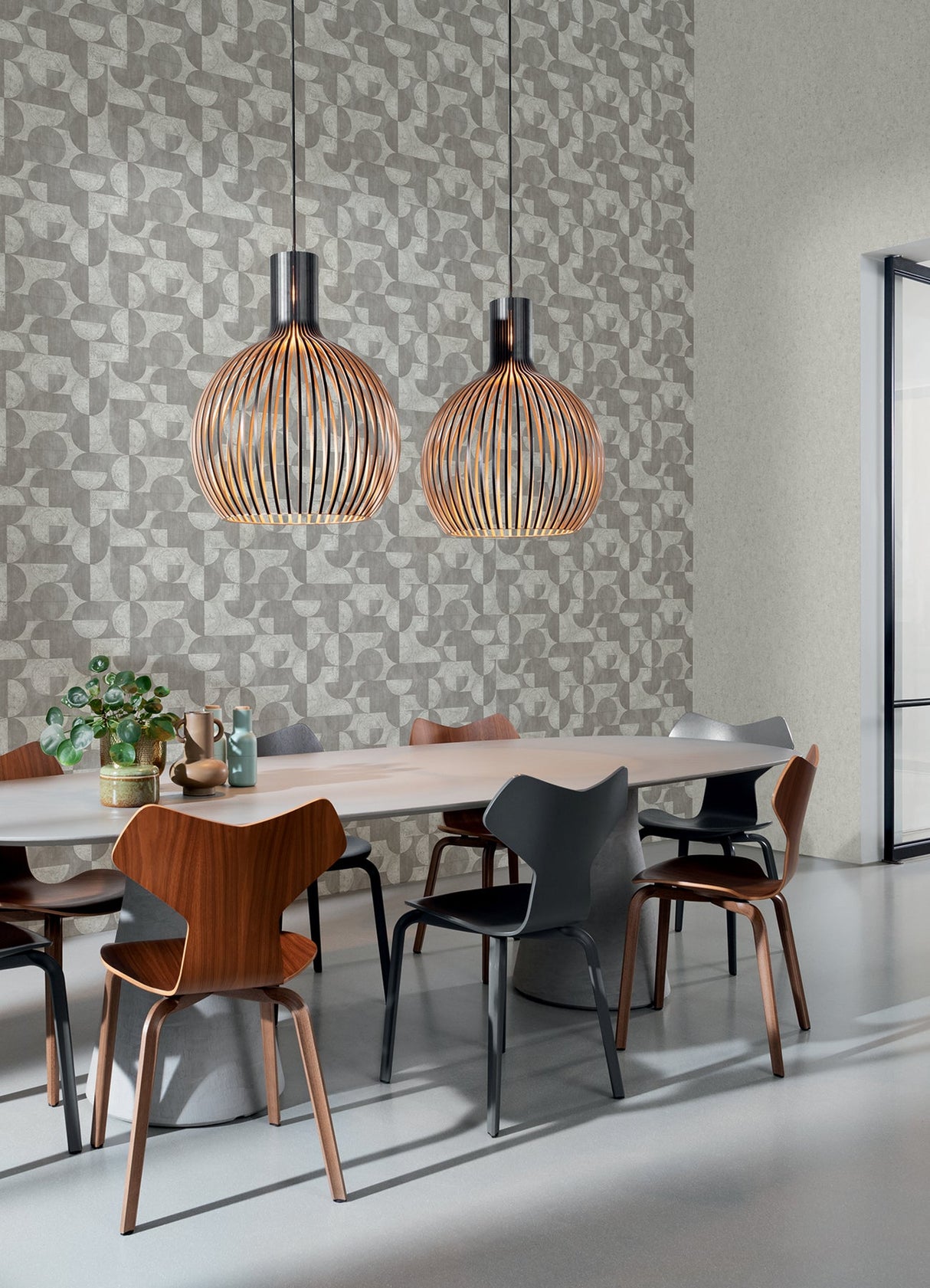 Advantage 2980-521351 Barcelo Grey Circles Wallpaper