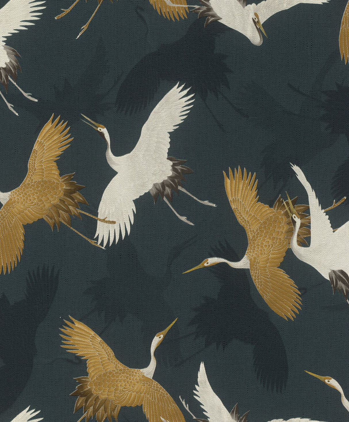 Advantage 2980-560664 Kusama Dark Blue Crane Wallpaper