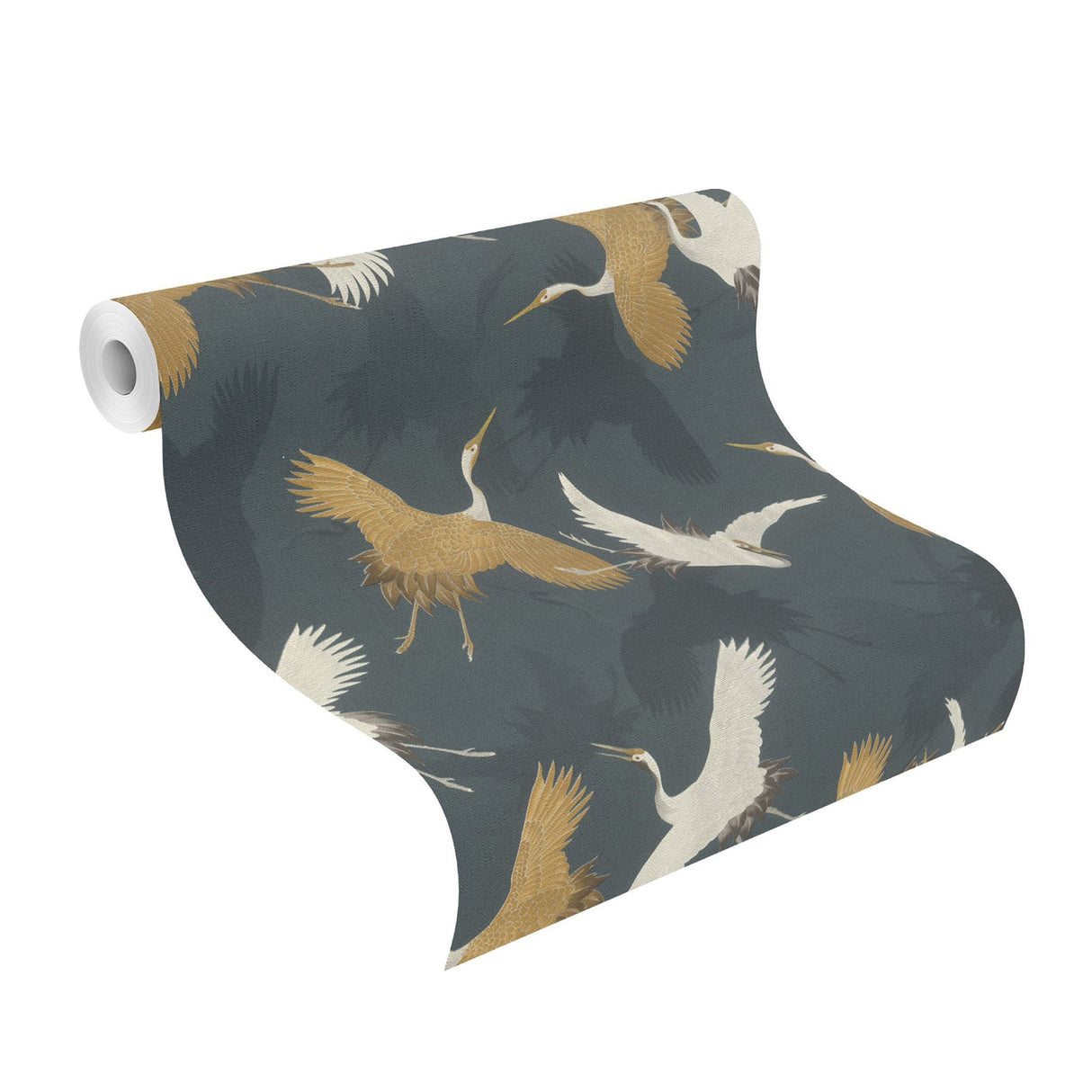 Advantage 2980-560664 Kusama Dark Blue Crane Wallpaper