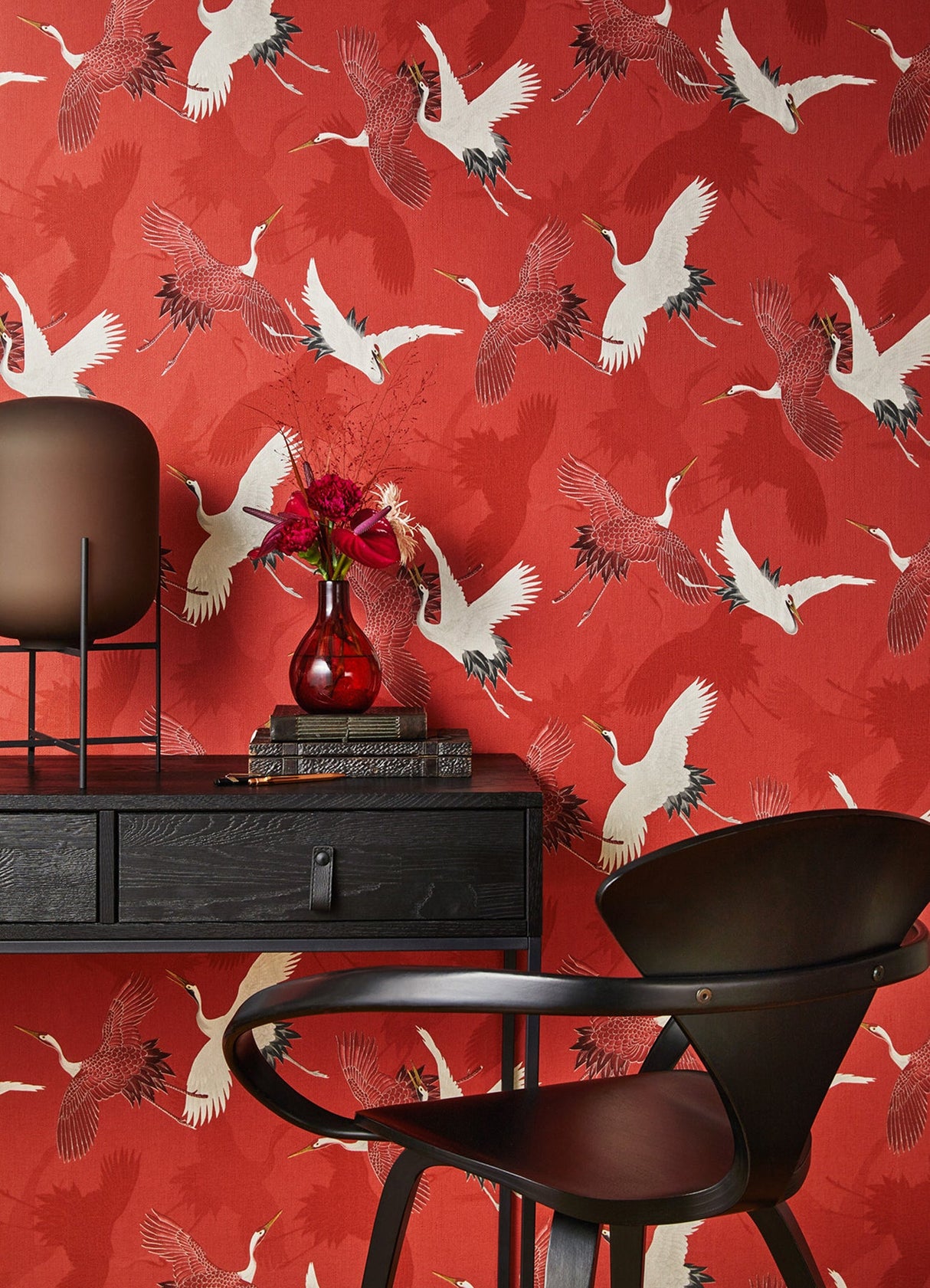 Advantage 2980-560671 Kusama Red Crane Wallpaper