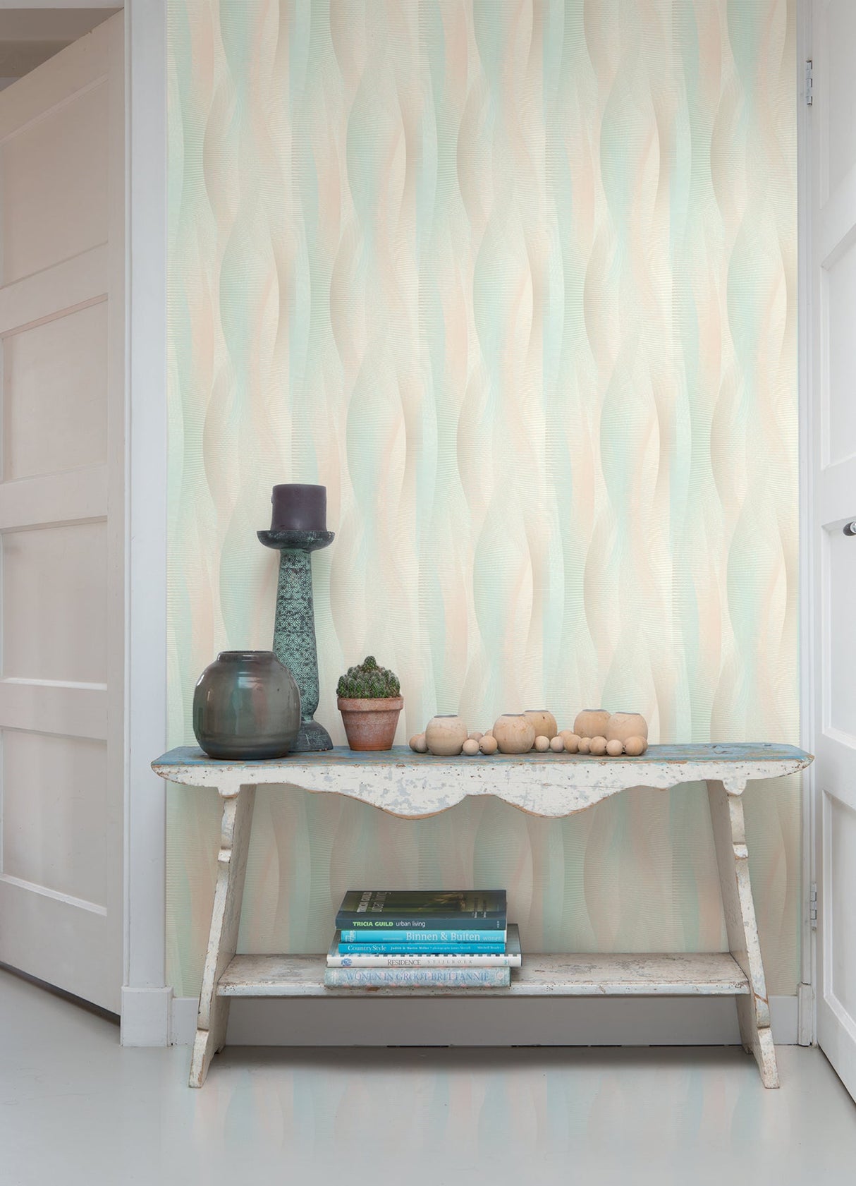 Advantage 2980-651522 Currin Pastel Wave Wallpaper