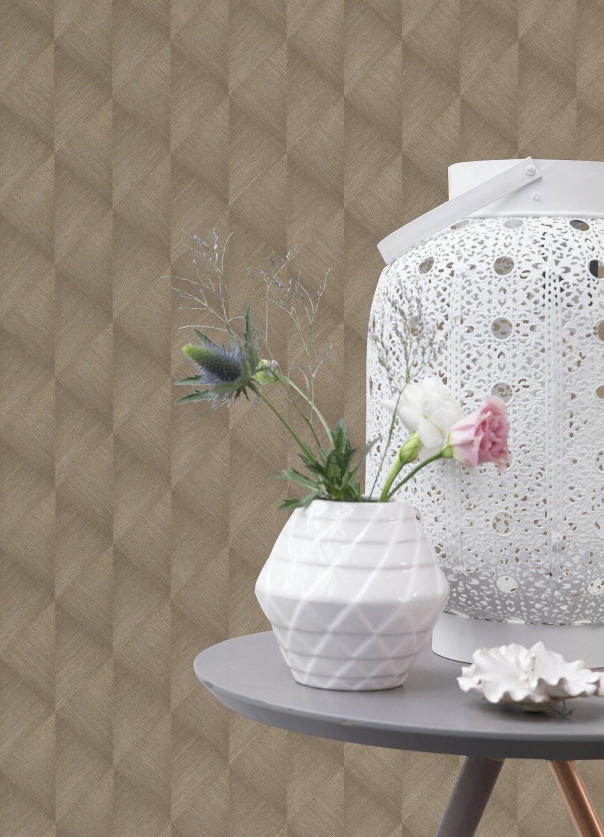 Advantage 2980-687934 Miro Brown Geo Wallpaper