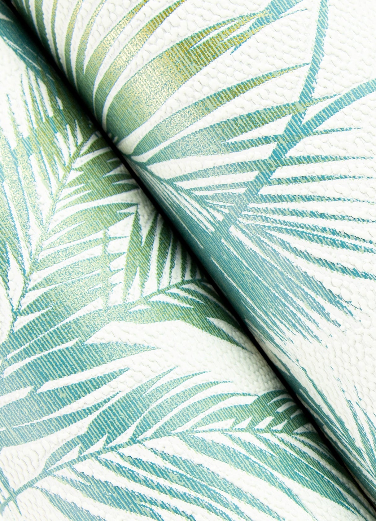 Advantage 2980-704112 Saura Teal Frond Wallpaper