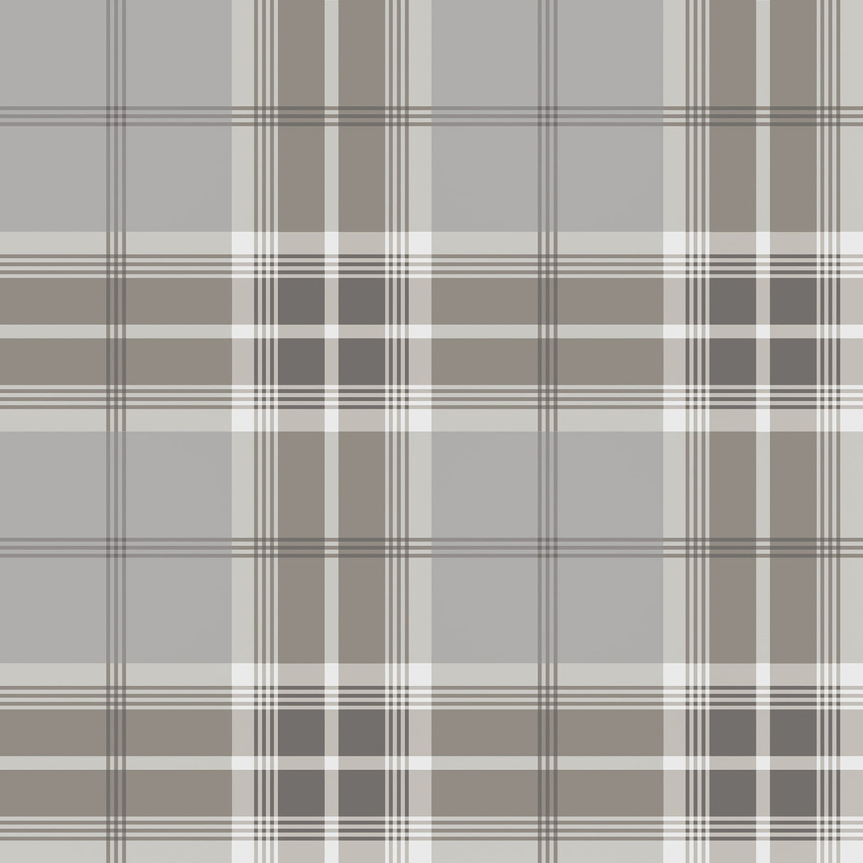 Advantage 2980-92121 Sala Neutral Plaid Wallpaper
