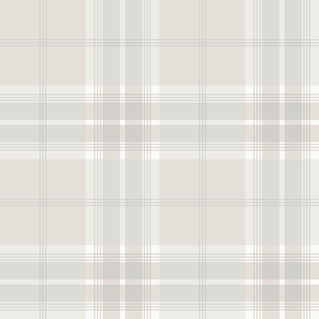 Advantage 2980-92123 Sala White Plaid Wallpaper