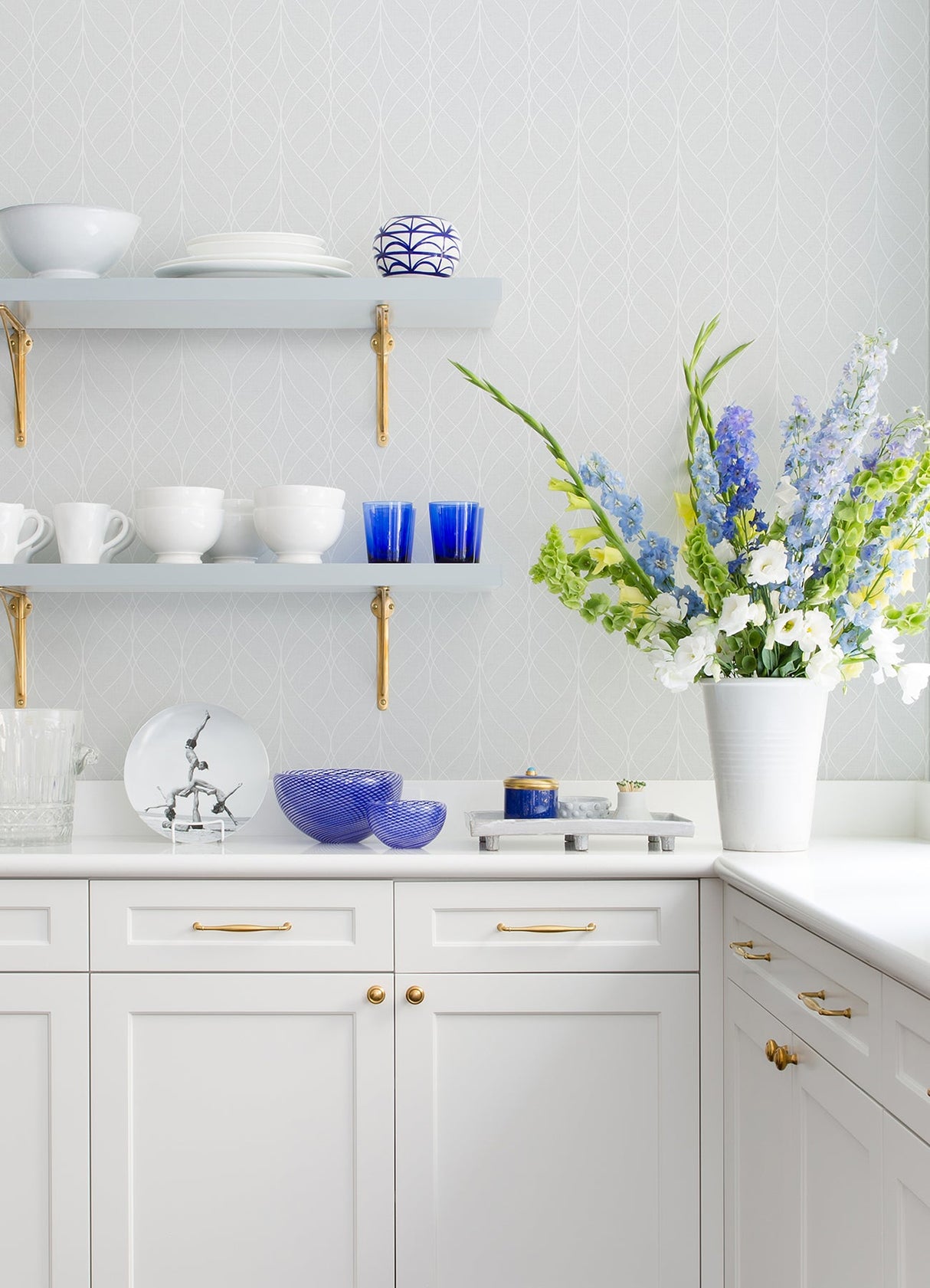 Advantage 2980-M41900 Hartley Light Grey Geo Wallpaper