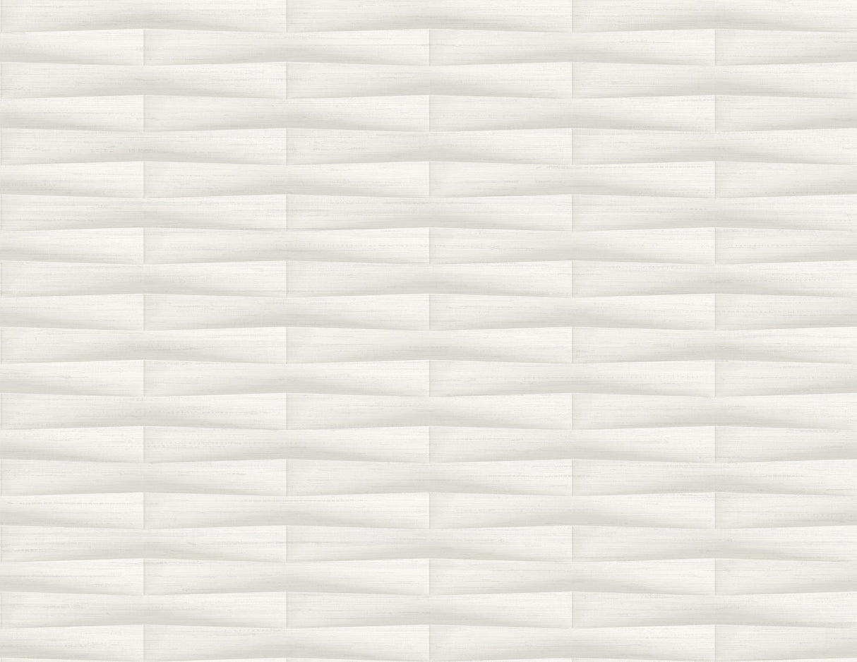 A-Street Prints 2988-70000 Gator White Geometric Stripe Wallpaper
