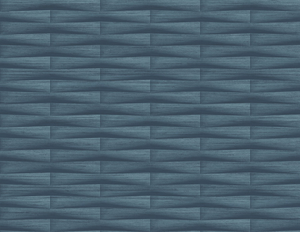A-Street Prints 2988-70002 Gator Blue Geometric Stripe Wallpaper