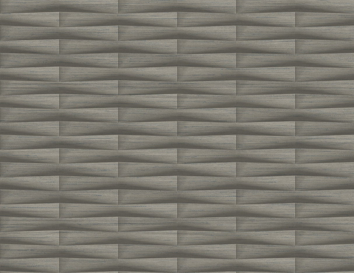 A-Street Prints 2988-70006 Gator Brown Geometric Stripe Wallpaper