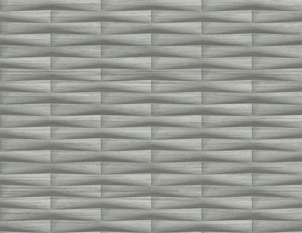 A-Street Prints 2988-70007 Gator Slate Geometric Stripe Wallpaper