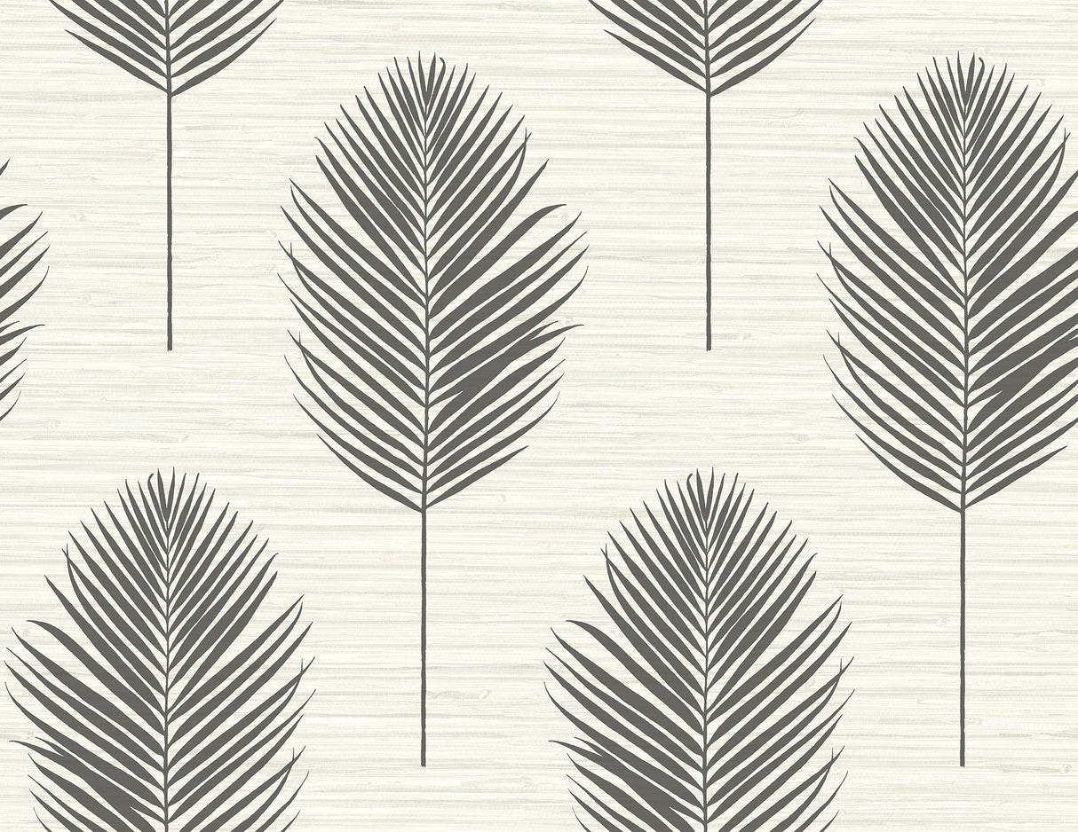A-Street Prints 2988-70210 Bali Black Fern Wallpaper