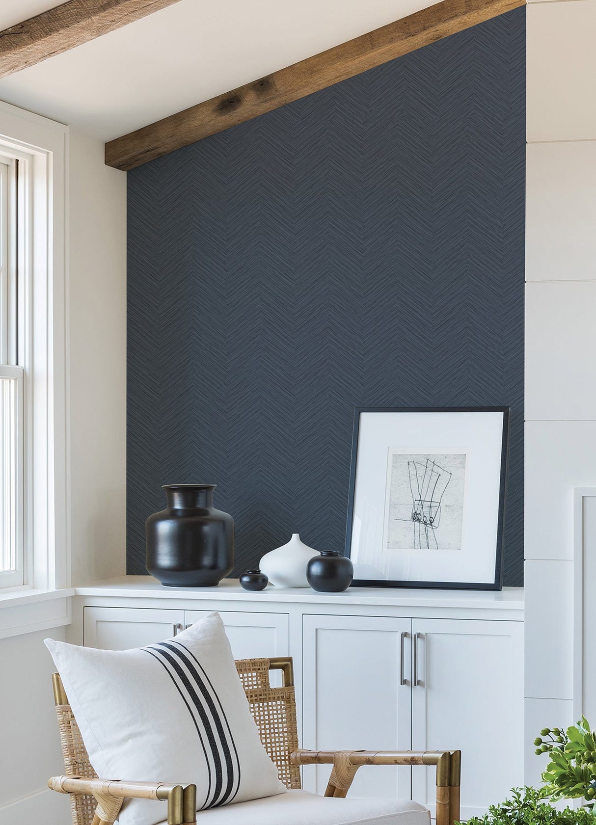 A-Street Prints 2988-70402 Apex Blue Weave Wallpaper