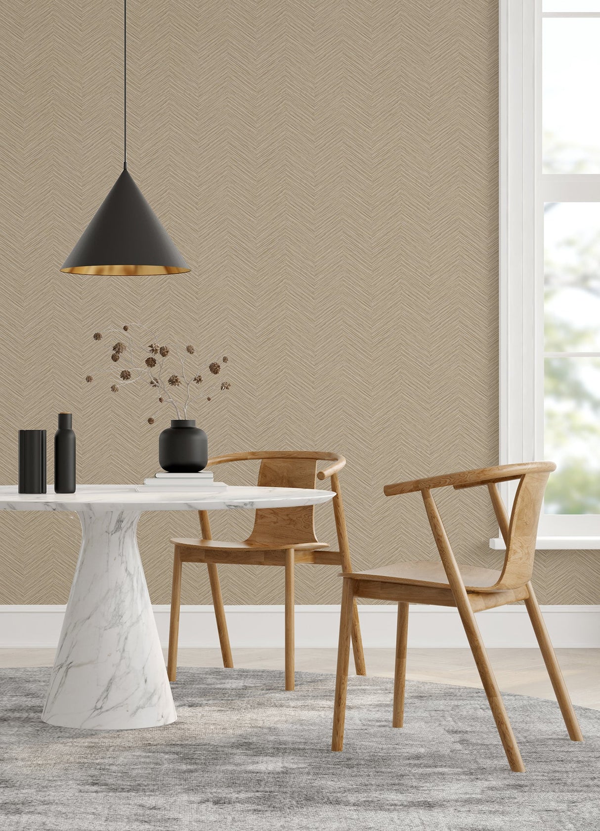 A-Street Prints 2988-70406 Apex Beige Weave Wallpaper