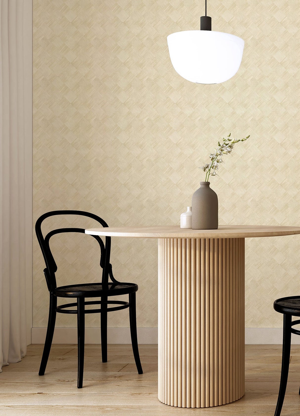 A-Street Prints 2988-70803 Thriller Cream Wood Tile Wallpaper